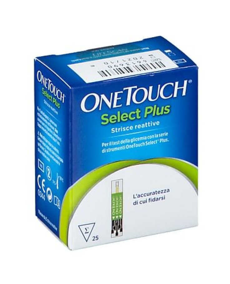 Strisce Misurazione Glicemia Onetouch Select Plus 25 Strisce