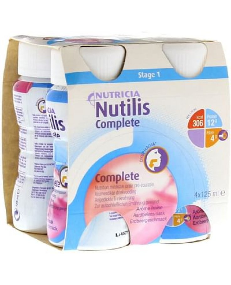 Nutilis Complete Stage 1 Fragola 4 X 125 Ml