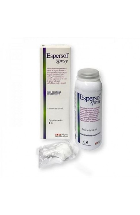 Soluzione Nasale Espersol Spray Ipertonica A Base Di Acqua Di Mare E Acido Ialuronico 0,02% 100 Ml