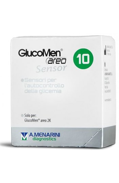 Strisce Glucomen Areo Sensor Per Analisi Del Glucosio 10 Pezzi