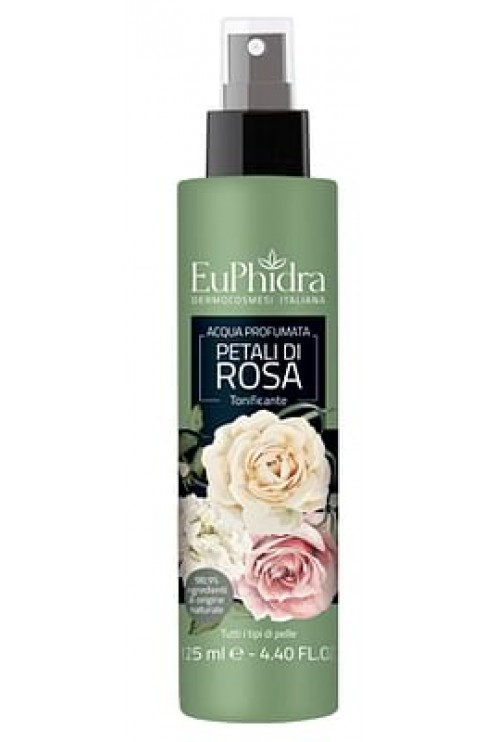 Euphidra Acqua Profumata Rosa In Flacone Con Etichetta Pompa Spray