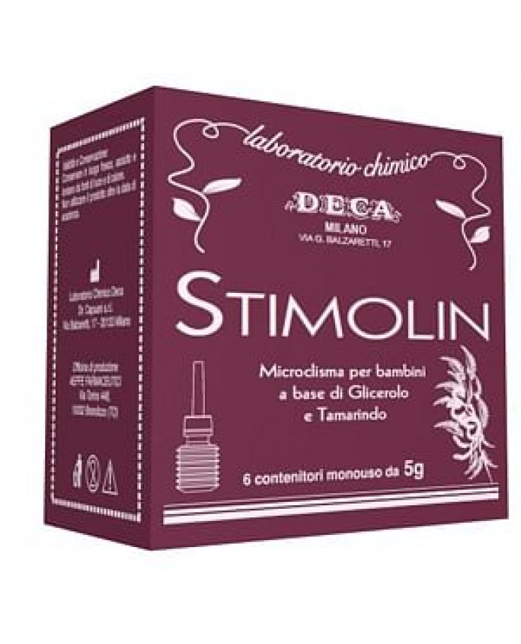 Stimolin 6 Microclismi Monouso 5 G Per Bambini A Base Di Glicerolo E Tamarindo