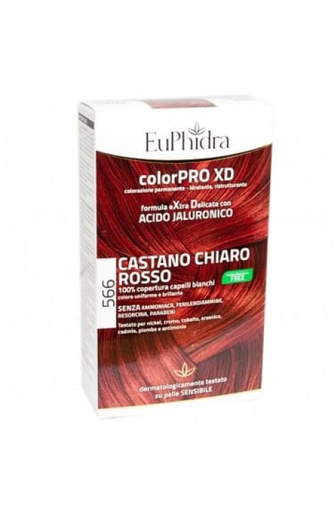 Euphidra Colorpro Gel Colorante Capelli Xd 566 Sangria 50 Ml In Flacone + Attivante + Balsamo + Guanti
