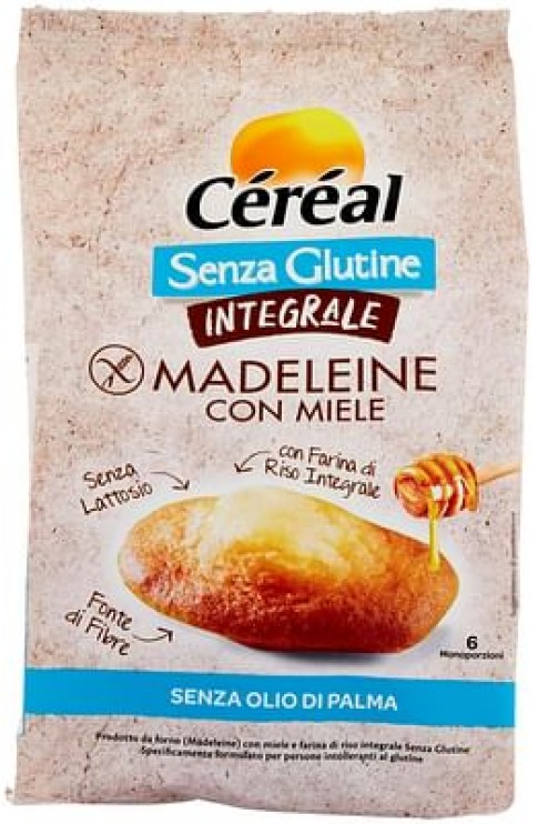 Cereal Senza Glutine Integrale Madeleine Con Miele 170 G