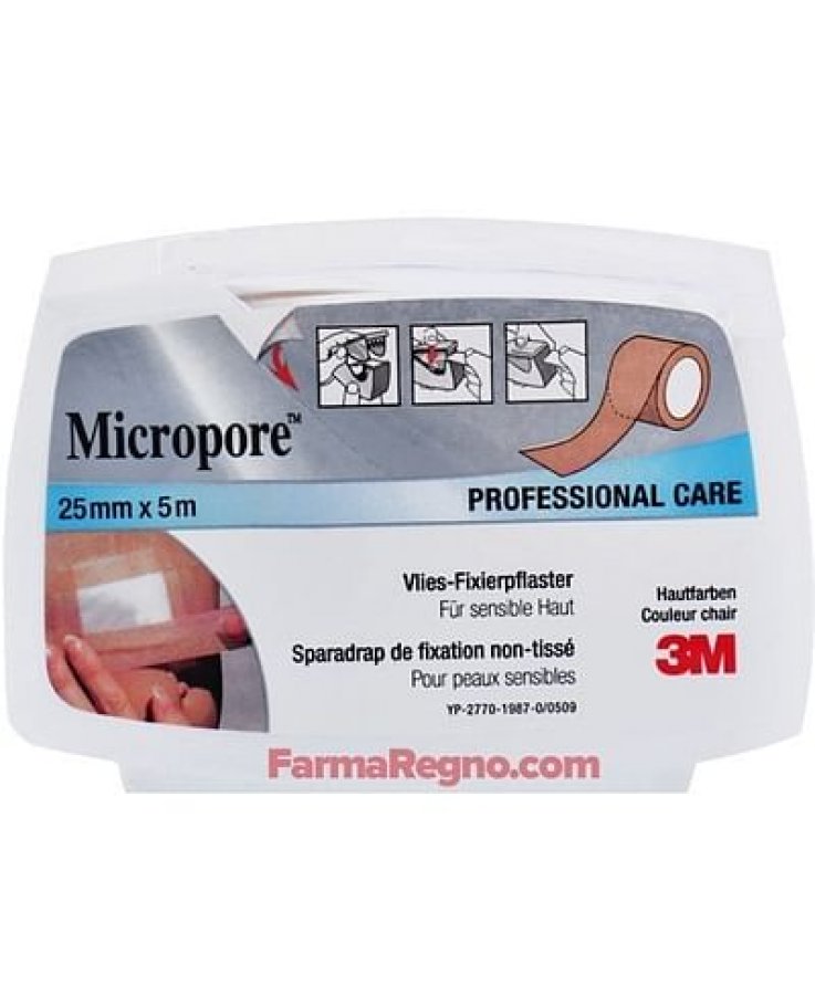 Cerotto In Rocchetto Micropore Skin Ipoallergenico 2,5 X 500 Cm Ricarica