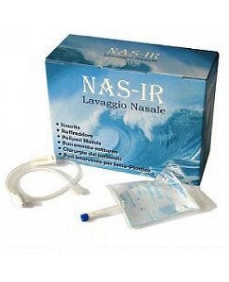 Nasir Medicale Kit Composto Da 5 Sacche 250 Ml Doppia Via Punto Ago Isotonica + 5 Deflussori + 1 Ventosa