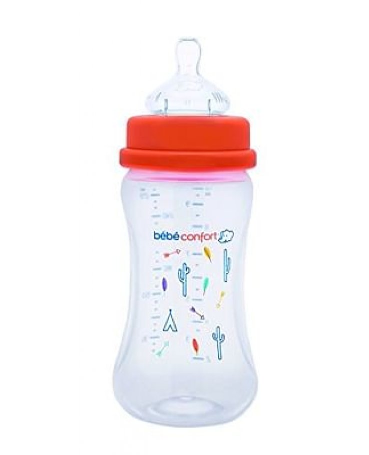 Bebe Confort Biberon Polipropilene 270 Ml Tettarella Maternity Silicone Misura 1 Corallo
