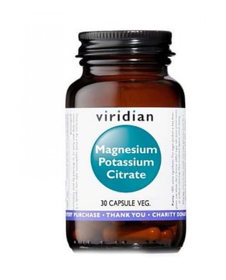 Viridian Magnesium Potassium Citrate 30cps