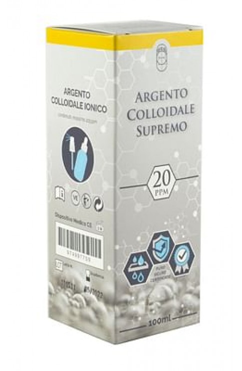 Argento Colloidale Supremo 20ppm 100 Ml Spray + Contagocce