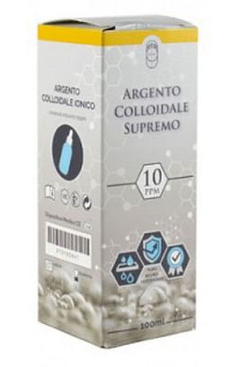 Argento Colloidale Supremo 10ppm Certificato Con Contagocce100 Ml