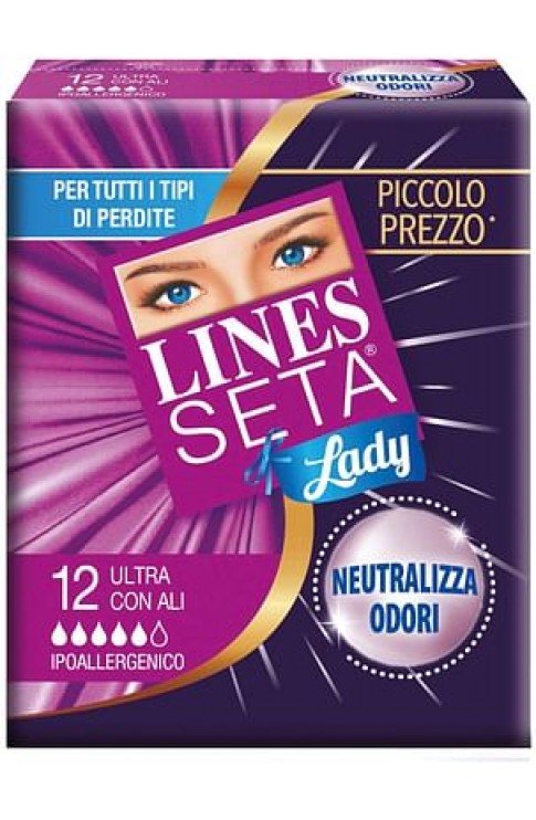 Lines Seta Ultra Lady Con Ali 12 Pezzi