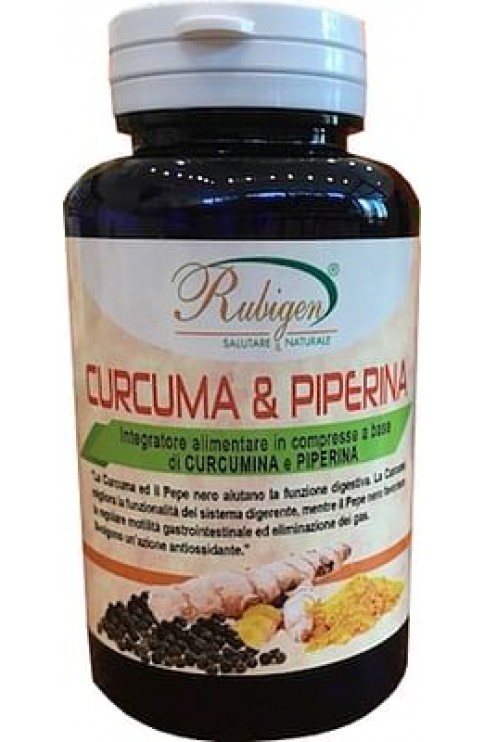 Curcuma & Piperina Rubigen 120 Compresse Da 500 Mg