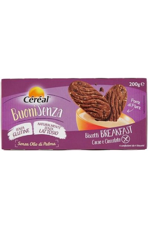 Cereal Buoni Senza Biscotti Breakfast Cacao E Cioccolato 200 G