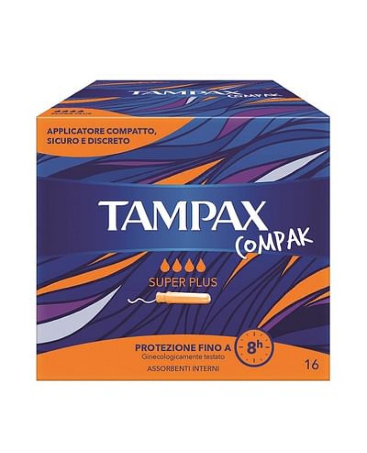Tampax Compak Assorbente Interno Super Plus 16 Pezzi