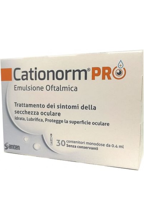 Cationorm Pro Ud 30 Flaconcini Monodose Da 0,4 Ml