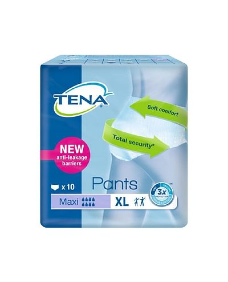 Pannolone Pull Up Tena Pants Maxi Taglia Extra Large 10 Pezzi