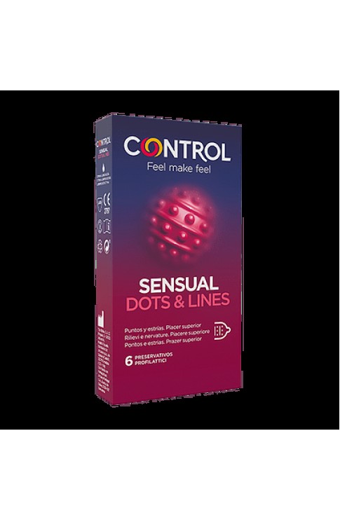 Control Sensual Dots&Lines 6 Pezzi