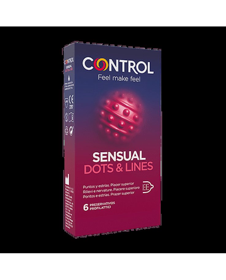 Control Sensual Dots&Lines 6 Pezzi