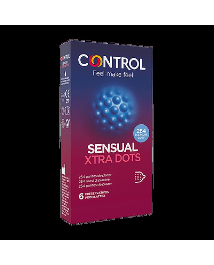 Control Sensual Xtra Dots 6 Pezzi