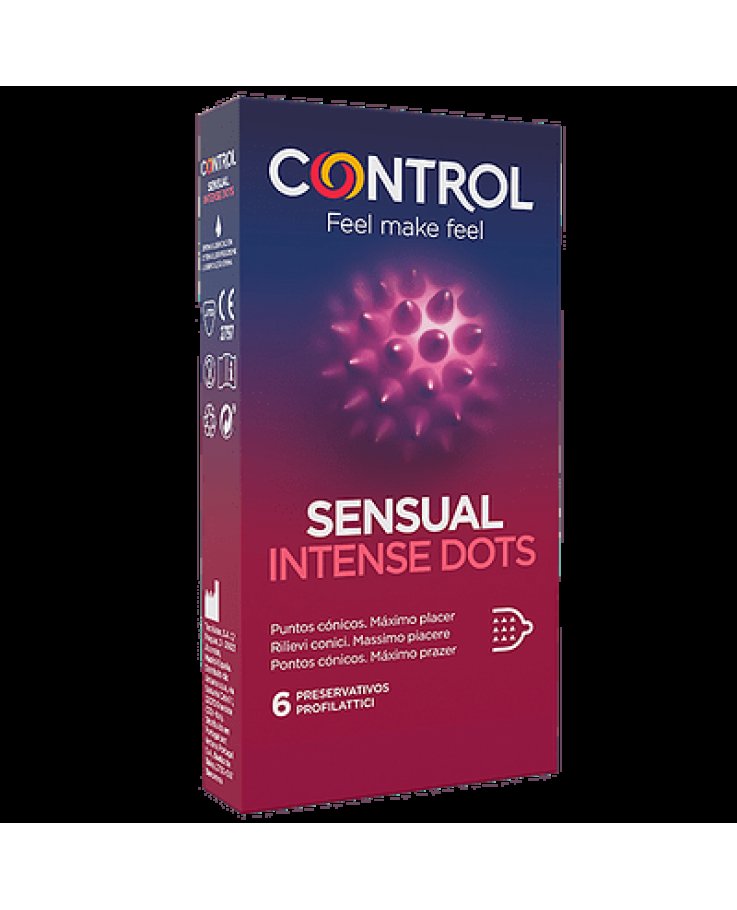 Control Sensual Intense Dots 6 Pezzi