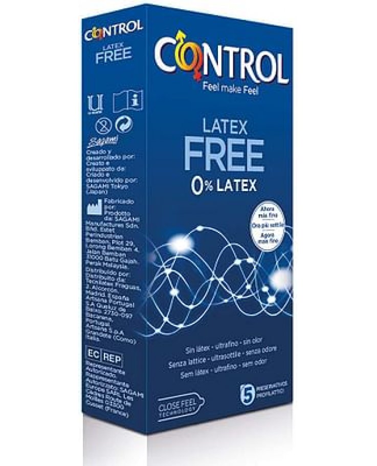 Control New Latex Free 5 Pezzi