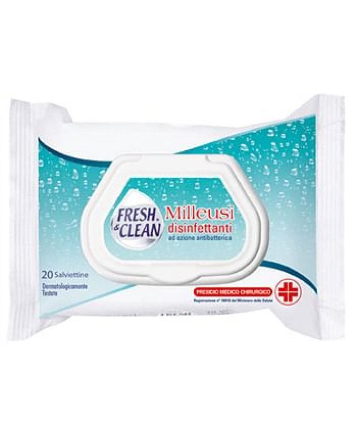 Disinfettante Fresh&Clean Salviettine 20 Pezzi
