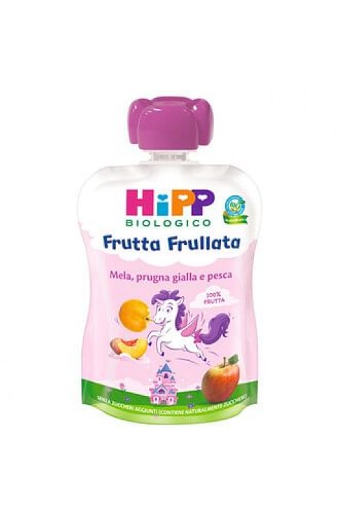 Hipp Frutta Frullata Unicorno Mela Prugna Gialla Pesca 90 G