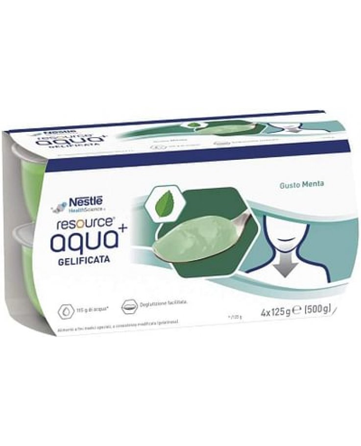 Resource Aqua Acqua Gelificata+Mint Cup 6 4x125 G