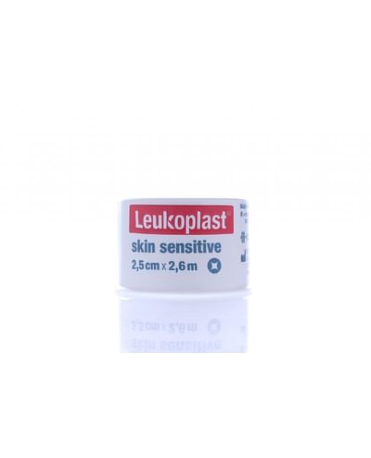 Leukoplast Skin Sensitive Cerotto Su Rocchetto Con Massa Adesiva In Silicone M2,6 X 2,5cm 12 Pezzi