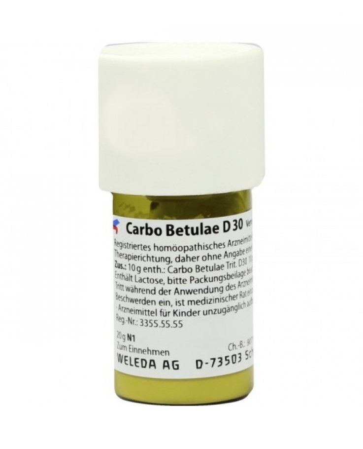 Carbo Betulae D30 20g Polvere