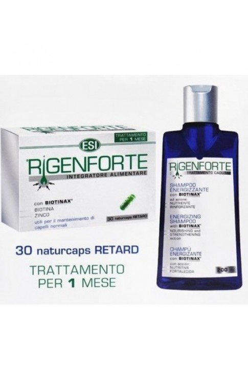Kit Rigenforte Capsule 30 Naturcaps + Flacone Shampoo 200ml