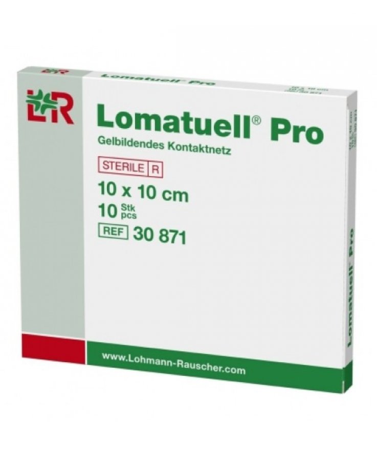 Lomatuell Pro Medicazione Di Contatto Gelificante Sterile Priva Di Lattice 10x10cm 10 Pezzi
