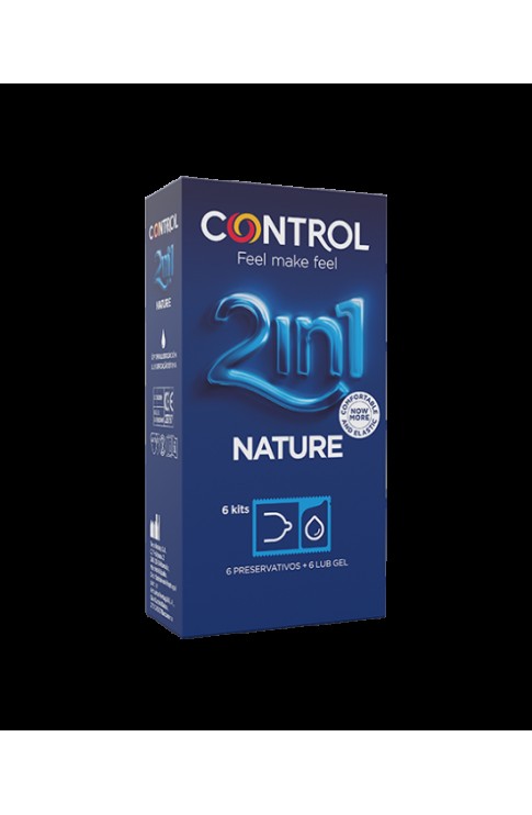 Control 2in1 New Nature 2,0 + Nature Lube 3+ 3 Pezzi