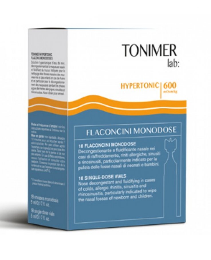 Tonimer Lab Hypertonic 18 Flaconcini Monodose 5ml
