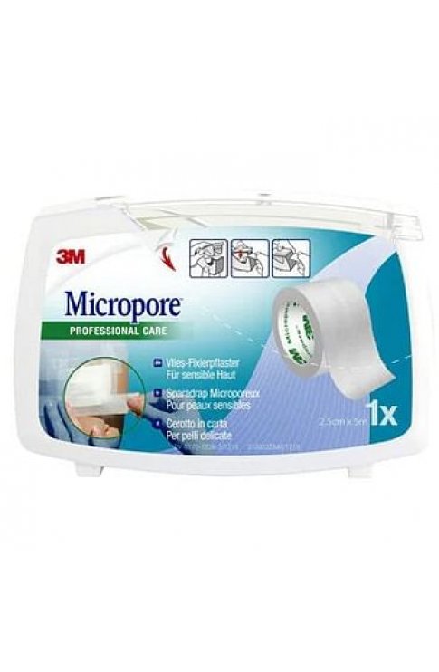 Cerotto In Carta 3m Micropore Surgical Tape M5x25mm Dispenser