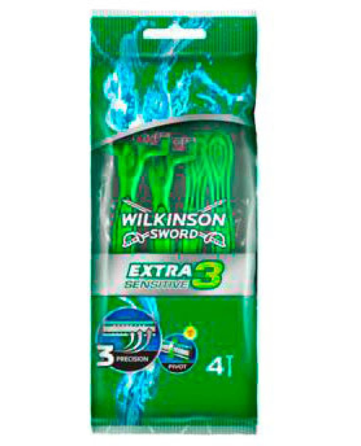 WILKINSON EXTRA 3 SENSITIVE X 4