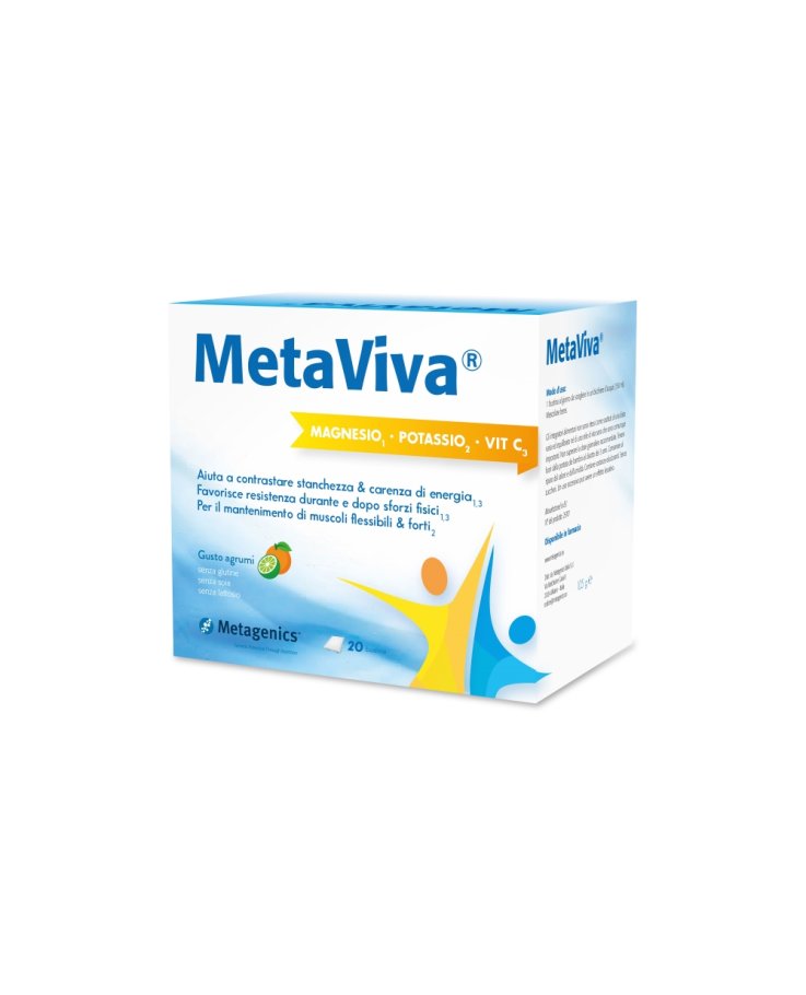Metaviva  Magnesio Potassio Vitamina C 20 Bustine
