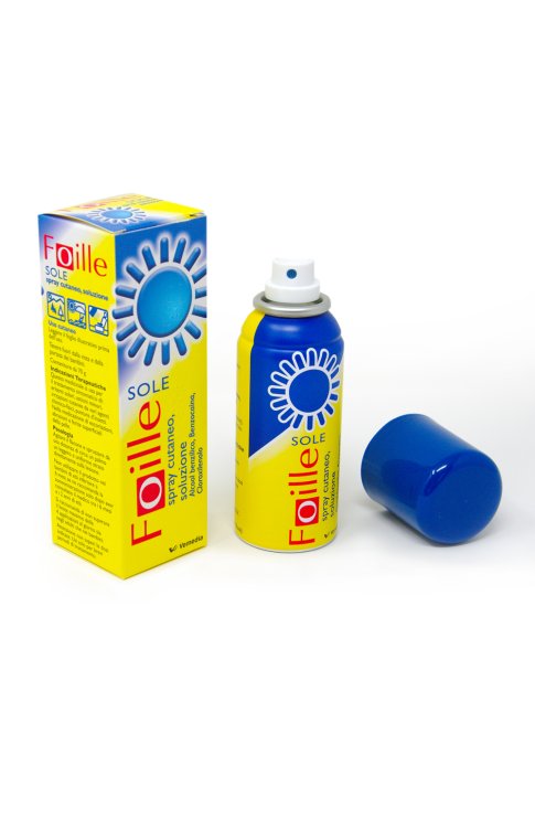 Foille Sole Spray, per ustioni solari ed eritemi, flacone da 70 gr