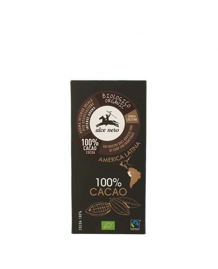 ALCE Tavoletta Cacao 100% Extra Fondente