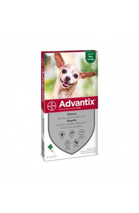 Advantix Spot On 4 Pipette 0,4 ml 0 - 4 Kg