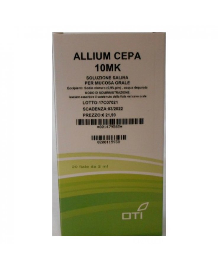 Allium Cepa 10 mk 20 Fiale OTI