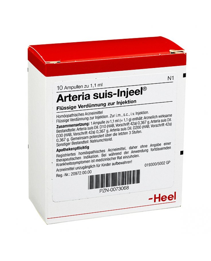Arteria Suis Injeel 10 Fiale 1,1 ml Heel