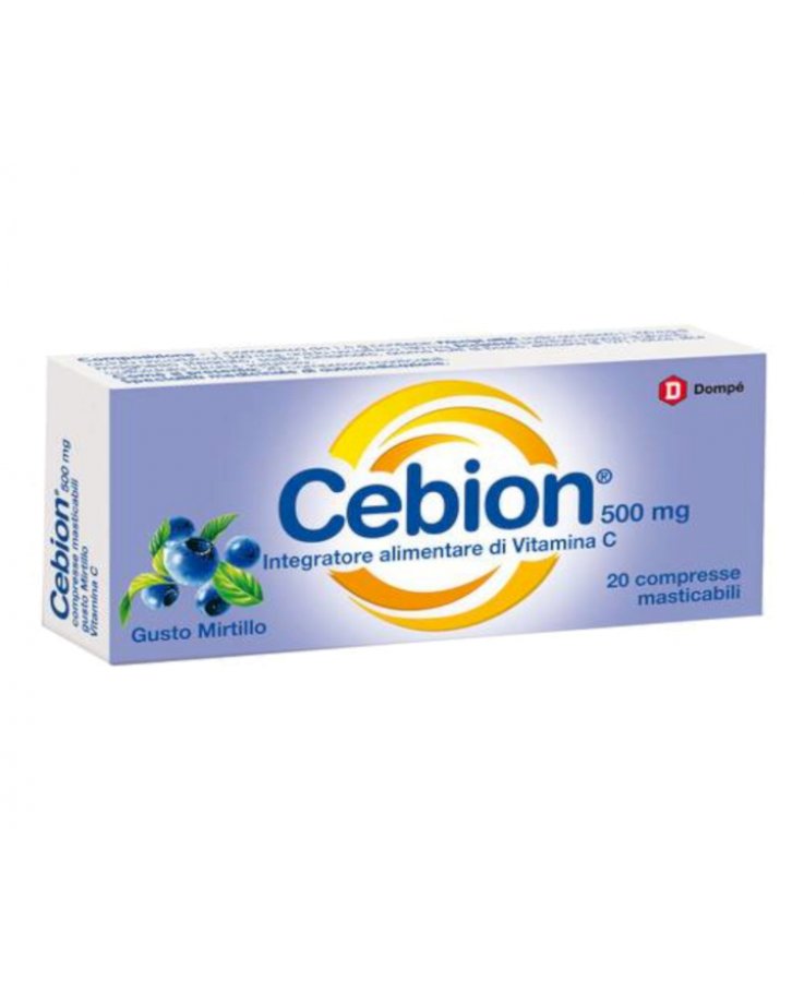 Cebion Vitamina C 20 Compresse Masticabili Mirtillo
