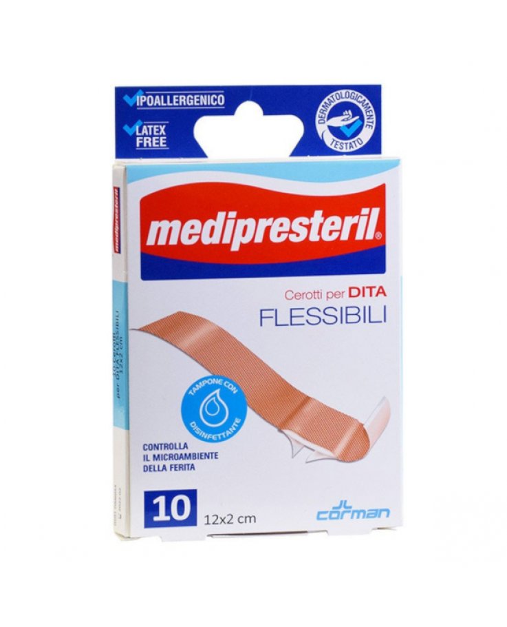 Cerotto Medipresteril Dita Flessibili 10 Pezzi