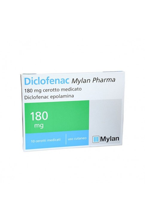 Diclofenac 180 mg 10 cerotti med