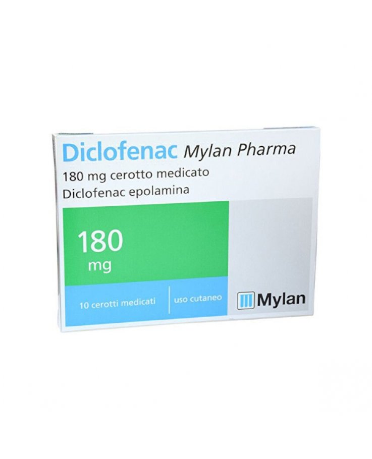 Diclofenac 180 mg 10 cerotti med