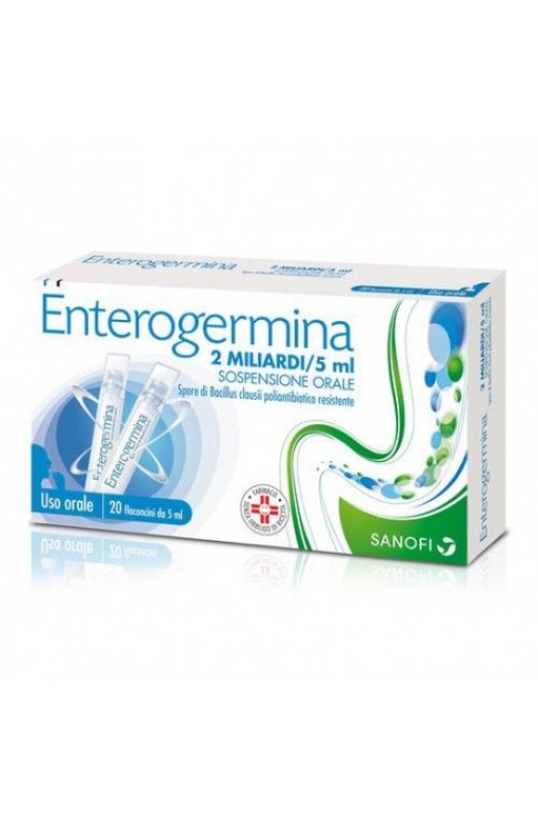 Enterogermina Sospensione Orale 10 Flaconcini 2 Miliardi / 5 ml