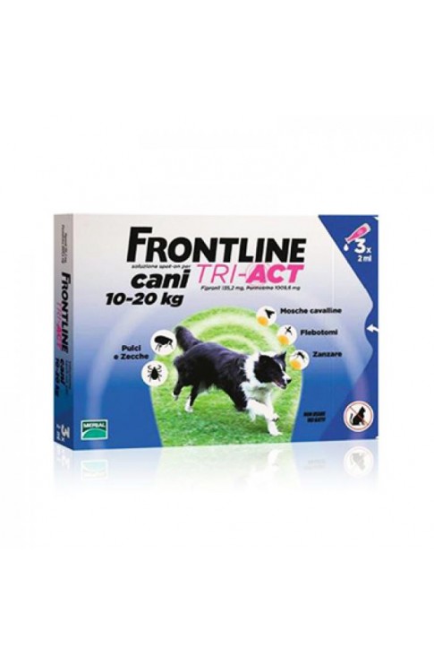 FRONTLINE TRI ACT 3 Pipette 2ml Per Cani 10 - 20 KG