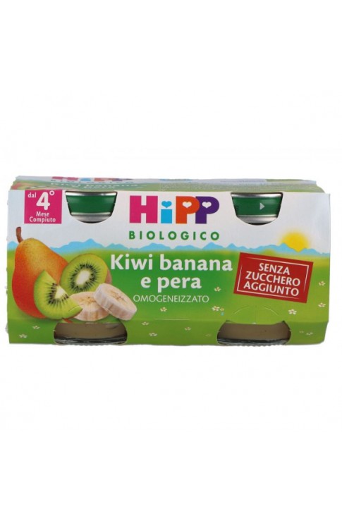 Hipp Bio Omogeneizzato Pera Kiwi Banana 2x80g