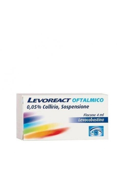Levoreact Oftalmico Collirio 4 ml 0,5 mg